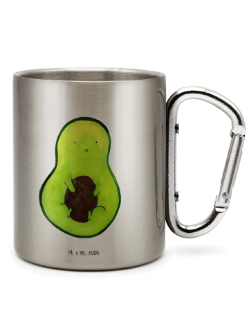 Mr. & Mrs. Panda Tasse Avocado Kern ohne Spruch in Silber
