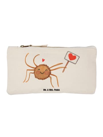 Mr. & Mrs. Panda Schminktasche Spinne Agathe Motivation ohne Spruch in Weiß