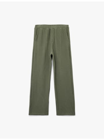 KOTON SWEAT BOTTOMS in Khaki
