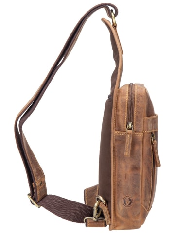 Greenburry Bodybag Vintage Crossbody in Sattelbraun