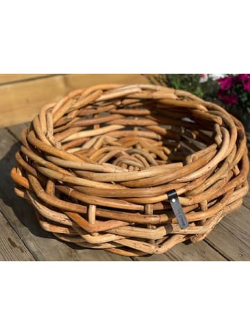 A2Living Rattan Korb Schale Rund 54x20 cm