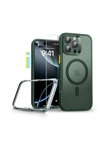 COFI 1453 ESR Classic Pro Set Halolock magnetisch Hülle iPhone 16 Pro Max grün in Grün