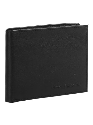 Bruno Banani Geldbörse echt Leder in schwarz