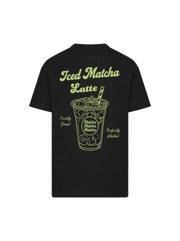 Merchcode T-Shirt "Iced Matcha Latte Tee" in Schwarz