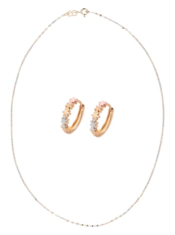 faina Women Jewelry Set in gold rose silver