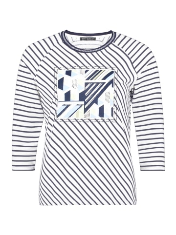 Betty Barclay Ringelshirt mit Strass in Cream/Green