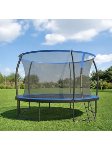 SONGMICS Trampolin Saul in Schwarz-Blau - Ø427 cm