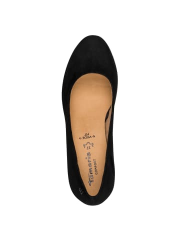 Tamaris WIDE FIT Pumps in BLACK SUEDE