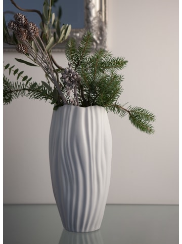 Kaiser Porzellan Vase " Spirulina " in Biskuit weiß