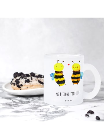 Mr. & Mrs. Panda Tee Tasse Biene Verliebt mit Spruch in Transparent
