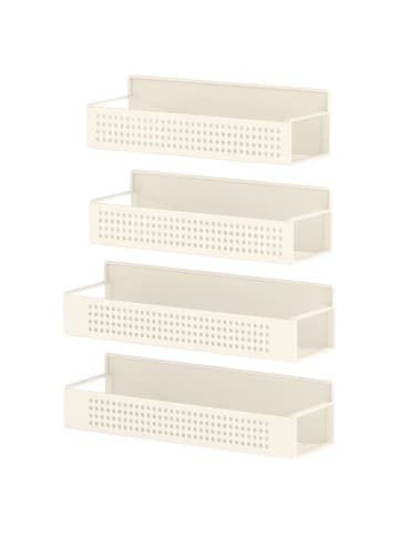SONGMICS Gewürzregal Beque in Cremeweiß - (B)30 x (H)7.5 x (T)10 cm