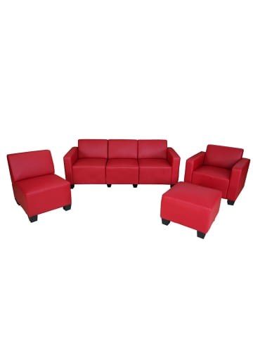 MCW Modular Sofa-System Moncalieri 3-1-1-1, Rot