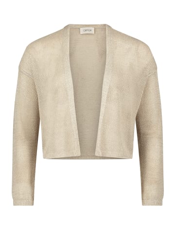 CARTOON Strick-Cardigan mit Lurexfaden in Nature/Gold
