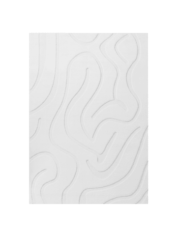 Beliani Kurzflor SALVORI in Weiß - (W) 160 x (L) 230 cm