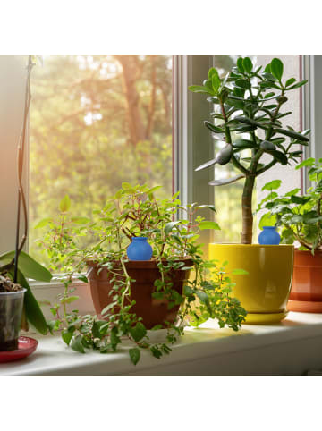 relaxdays 8 x Tonspitze in Terrakotta/ Blau