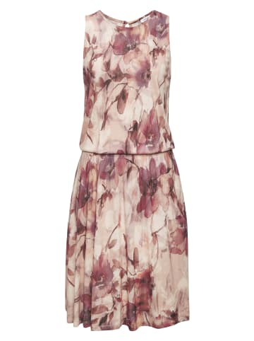 LASCANA Jerseykleid in rosé-bordeaux bedruckt