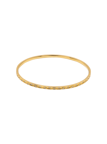 Steel_Art Armreif Frauen Aerin silberfarben poliert in goldfarben