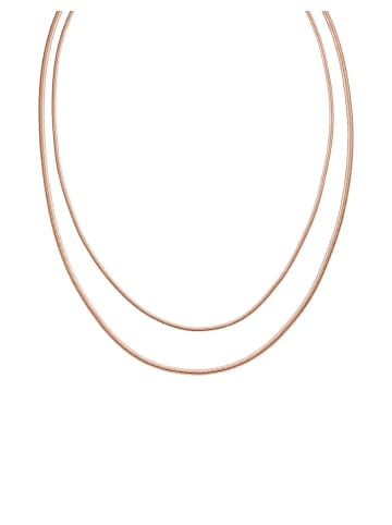 PURELEI Doppelkette Two Layers 45 cm in Rosegold