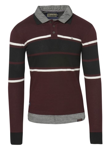 KOROSHI POLO-HEMD MIT INTEGRIERTEM HEMD in braun