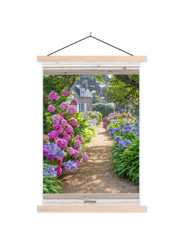 MuchoWow Poster mit Leiste Blumengarten  (BxH)