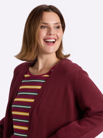 sheego Strickjacke in bordeaux
