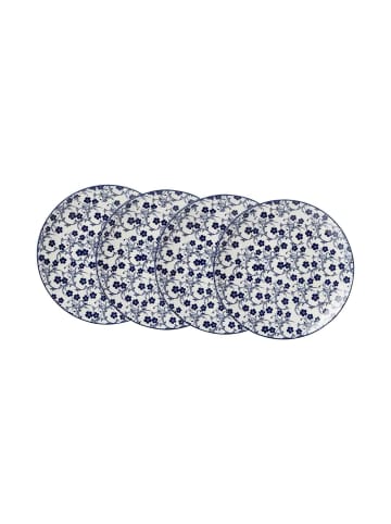 Ritzenhoff & Breker 4er Set Dessertteller Royal Sakura ø 21,5 cm weiß-blau in weiß-blau