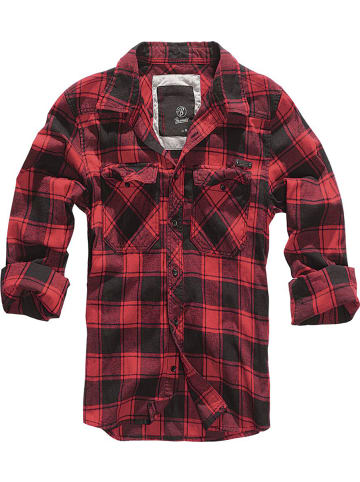 Brandit Hemd "Check Shirt Long Sleeve" in Rot