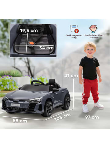HOMCOM Kinder Elektroauto in Grau 103L x 58B x 41H cm
