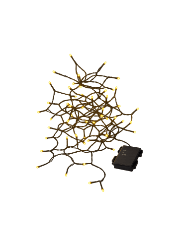STAR Trading Batteriebetriebene Outdoor-Lichterkette ,Akku', 160 LEDs, Timer, warmw