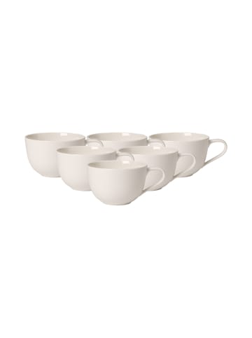 Villeroy & Boch 6er Set Frühstückstassen For Me in Weiß 300 ml in weiß
