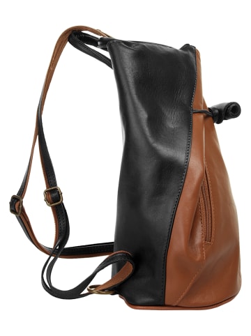 Samantha Look Rucksack echt Leder in camel