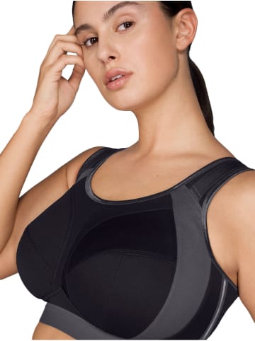 Anita Sport BH extreme control plus in schwarz-anthrazit