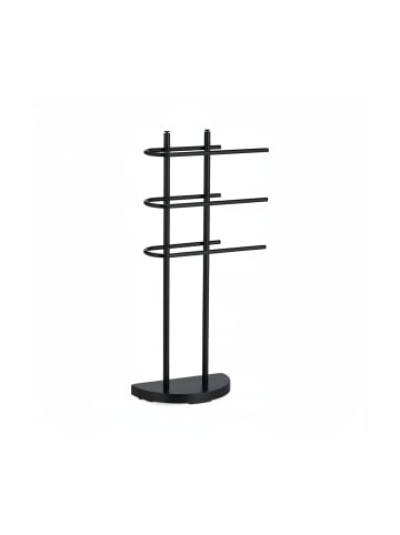 relaxdays Handtuchständer in Schwarz - (B)39 x (H)83 x (T)18 cm
