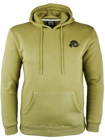 GUGGEN MOUNTAIN Kapuzenpullover Fleece Hoodie in Olive