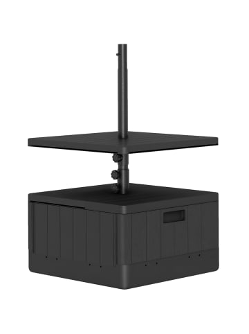 Outsunny Schirmständer 53L x 53B x 45H cm Schwarz