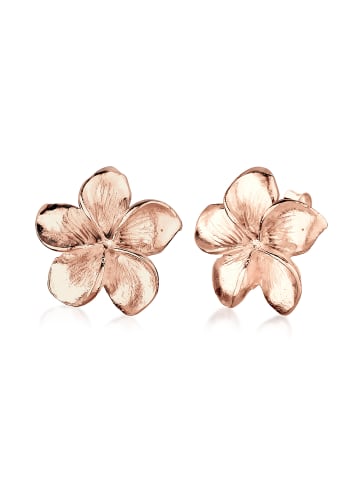 Elli Ohrringe 925 Sterling Silber Frangipani Blüte in Rosegold