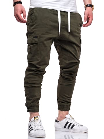 behype Cargohose HAWK in khaki