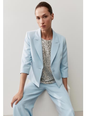 More & More taillierter 3/4 Arm Kurzblazer in soft cloudblue