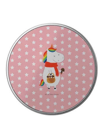 Mr. & Mrs. Panda Metallbox Einhorn Pilz ohne Spruch in Rot Pastell