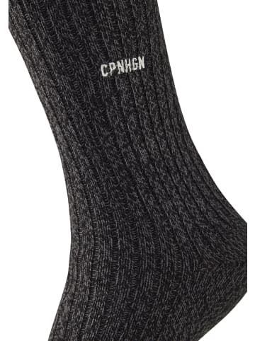 Copenhagen Studios Basicsocken in 1x schwarz meliert