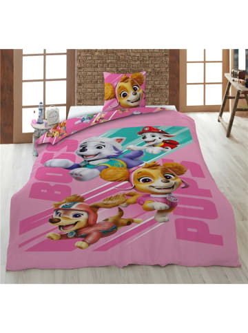 Paw Patrol Paw Patrol Bettwäsche 140x200 cm + Kissenbezug 65x65 cm Baumwolle in Rosa