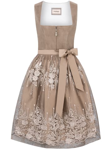 Stockerpoint Midi Dirndl "Sarah" in hellbraun