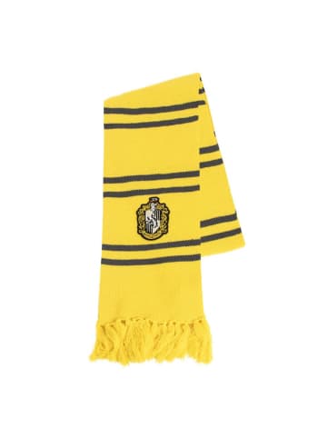 Harry Potter Kinder Schal Strick Scarf für Jungen & Mädchen Winter Accessoire in Gelb