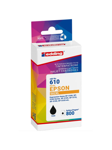 edding Druckerpatrone ersetzt Epson 502XL black