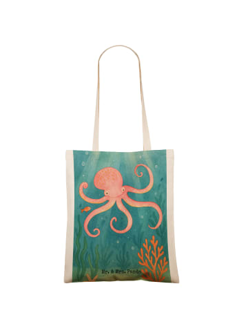 Mr. & Mrs. Panda umhängebeutel Tintenfisch Design ohne Spruch in Weiß