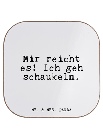 Mr. & Mrs. Panda Untersetzer für Gläser Mir reicht es! Ich... mi... in Weiß