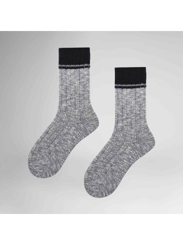 Hudson Socken Cozy Slub druckfrei in Black
