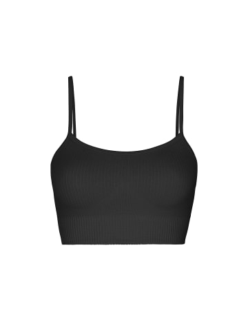 SNOCKS Gerippter Sport-BH Schwarz 1 Stück