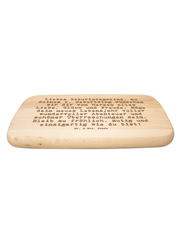 Mr. & Mrs. Panda Holzschneidebrett Spruch 9. Geburtstag Glück mi... in Transparent