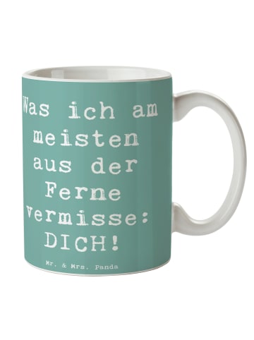 Mr. & Mrs. Panda Becher Spruch Heimweh Dich mit Spruch in Meeresbrise